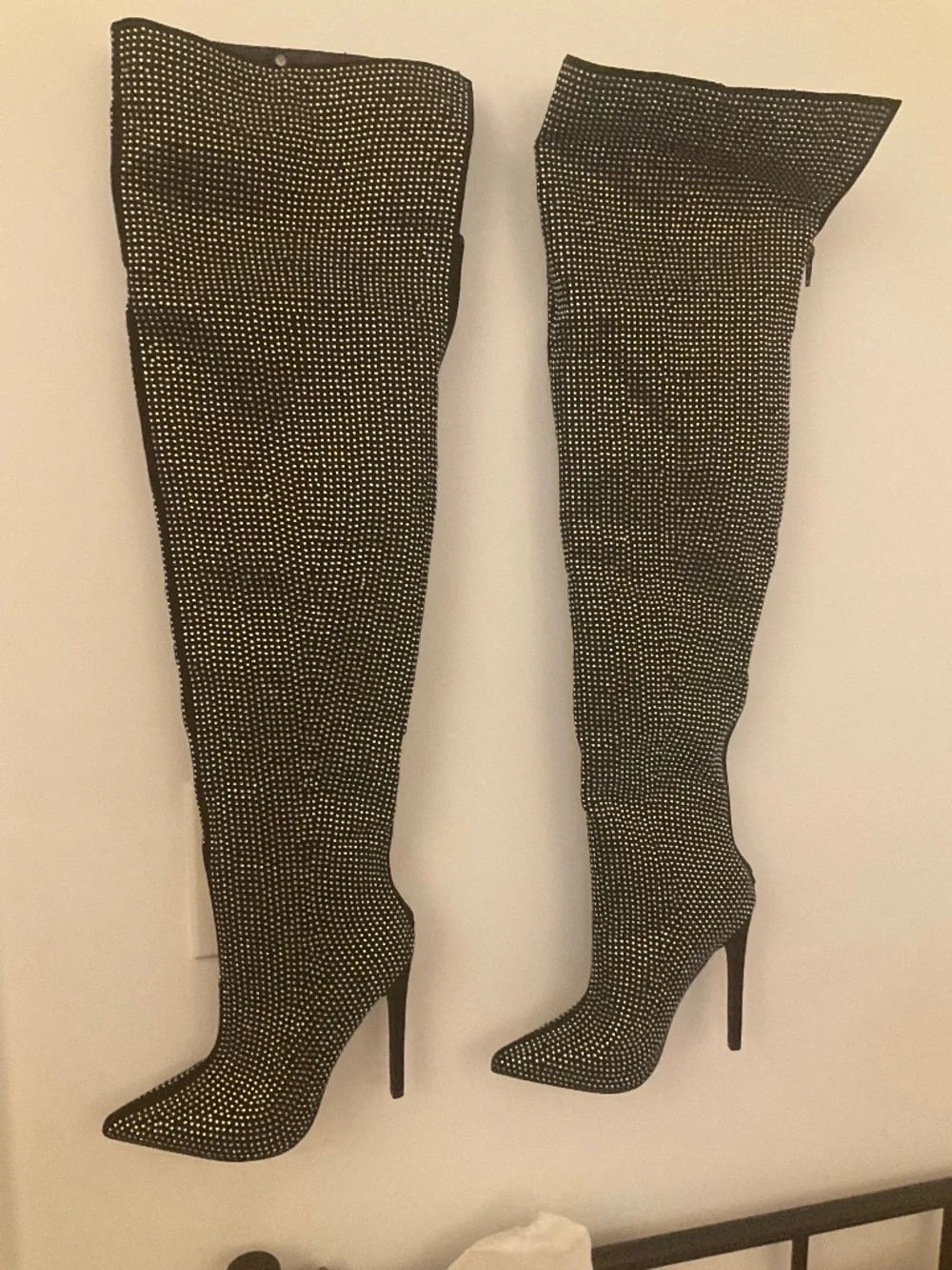 Thigh High Rhinestone boots